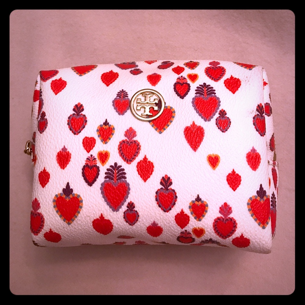 Tory Burch makeup cosmetic bag