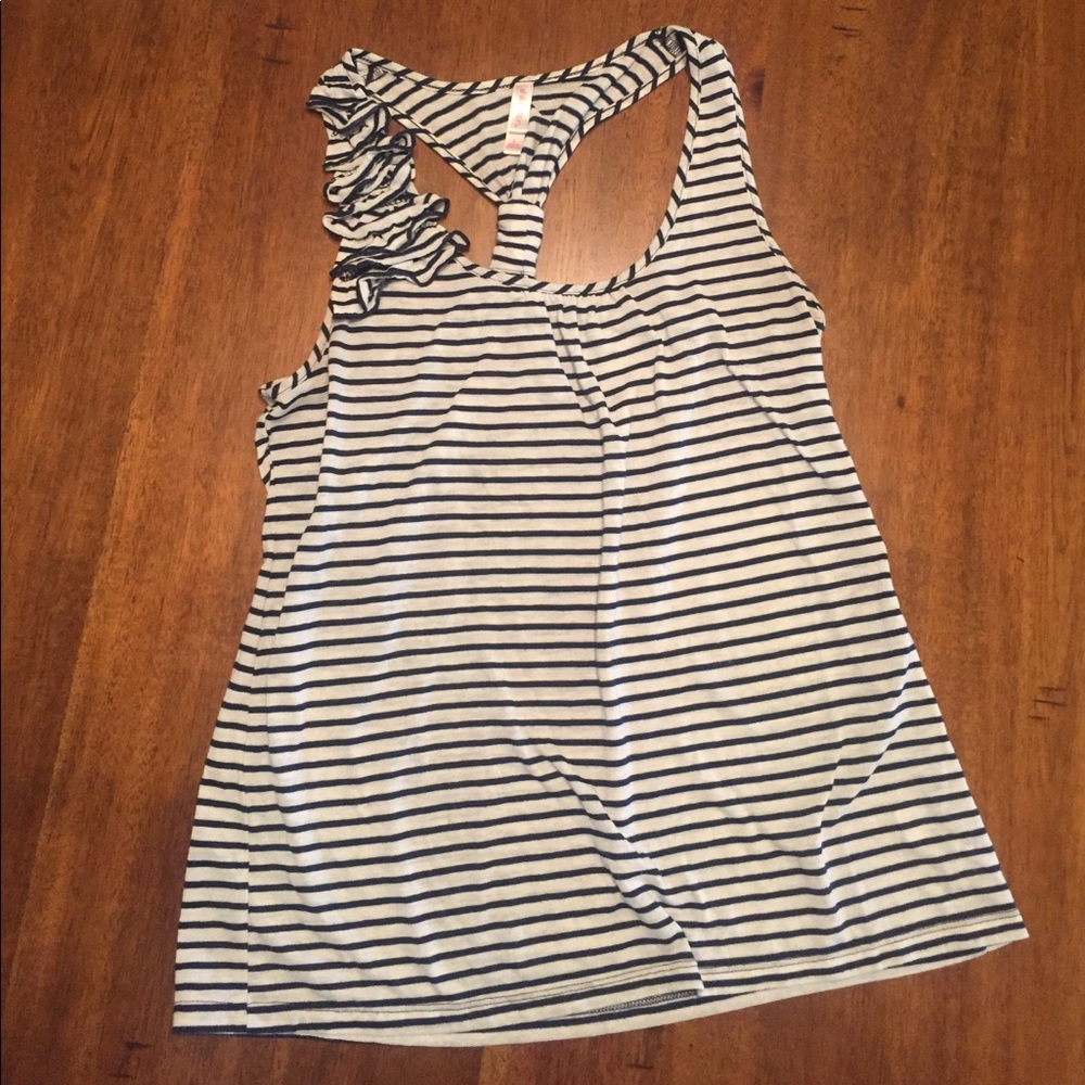 Racerback Tank with shoulder detail