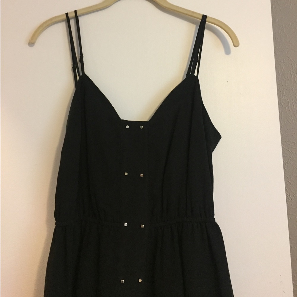 BCBGenerstion Black Crepe Overlay Dress