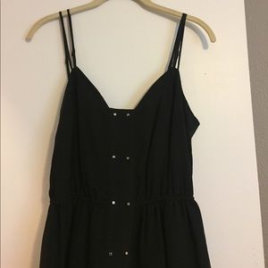 BCBGenerstion Black Crepe Overlay Dress