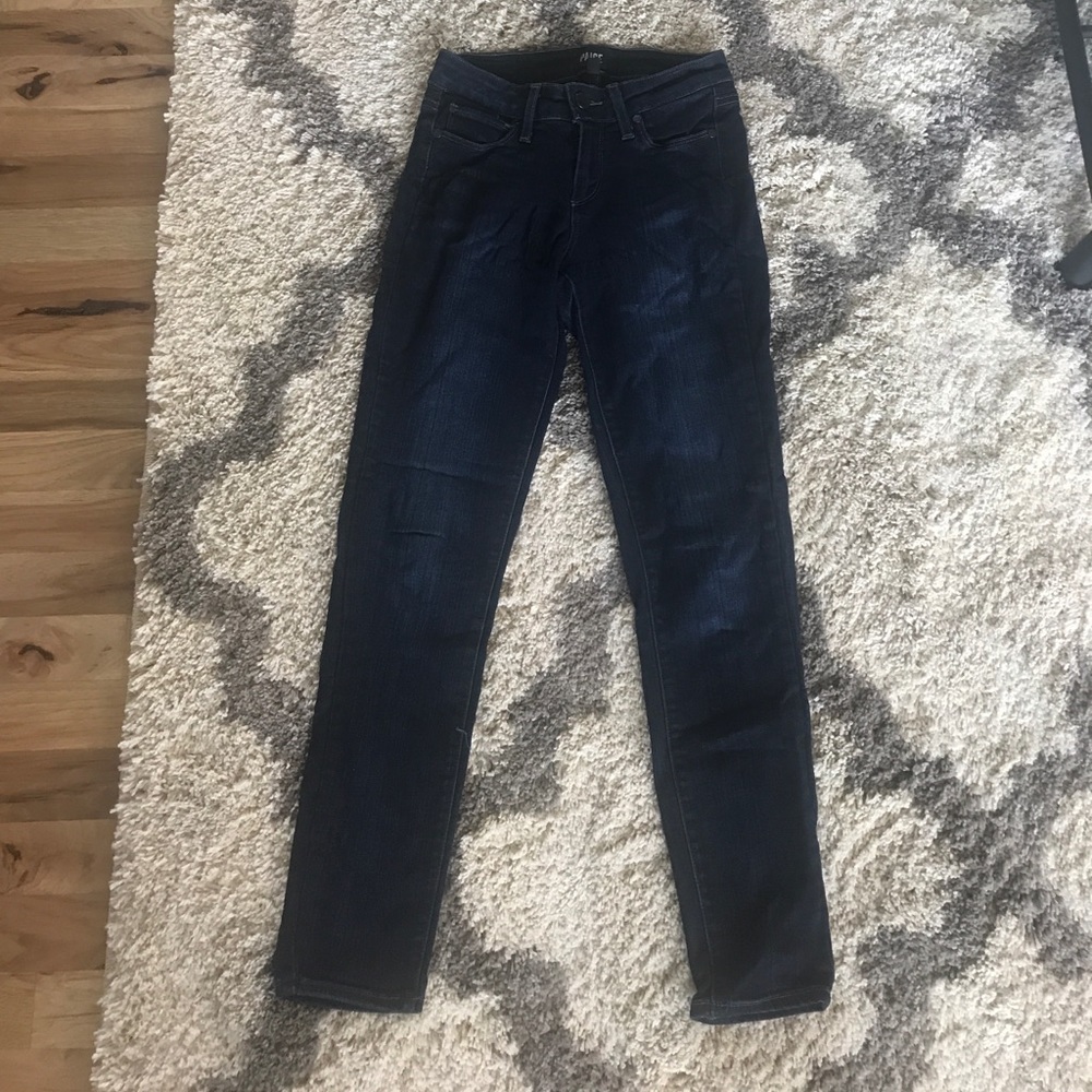 Paige Verdugo Crop Denim - Dark Wash