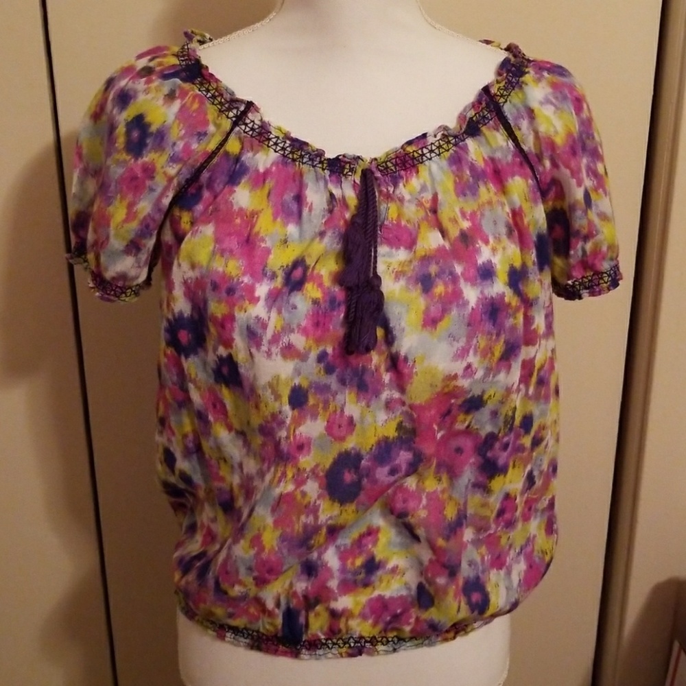 Colorful cotton pullover