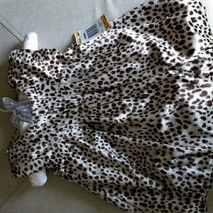 0-3 month baby girl leopard dress