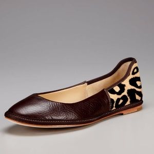 Diane von Furstenberg Botswana Leopard/Choc. Flat