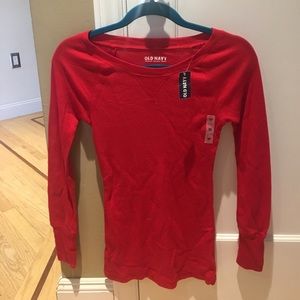 Long sleeve red thermal