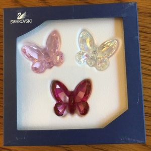 3 Swarovski butterflies