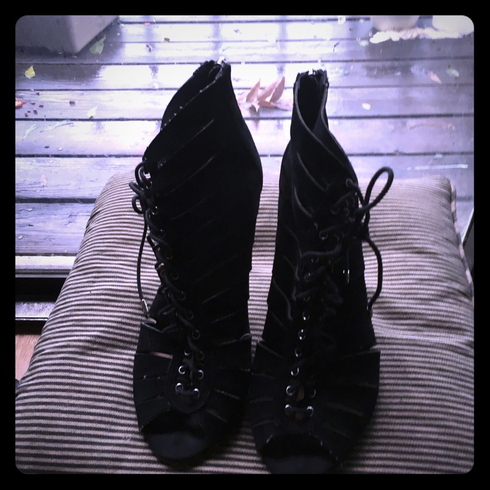 Steve Madden zip up stilettos