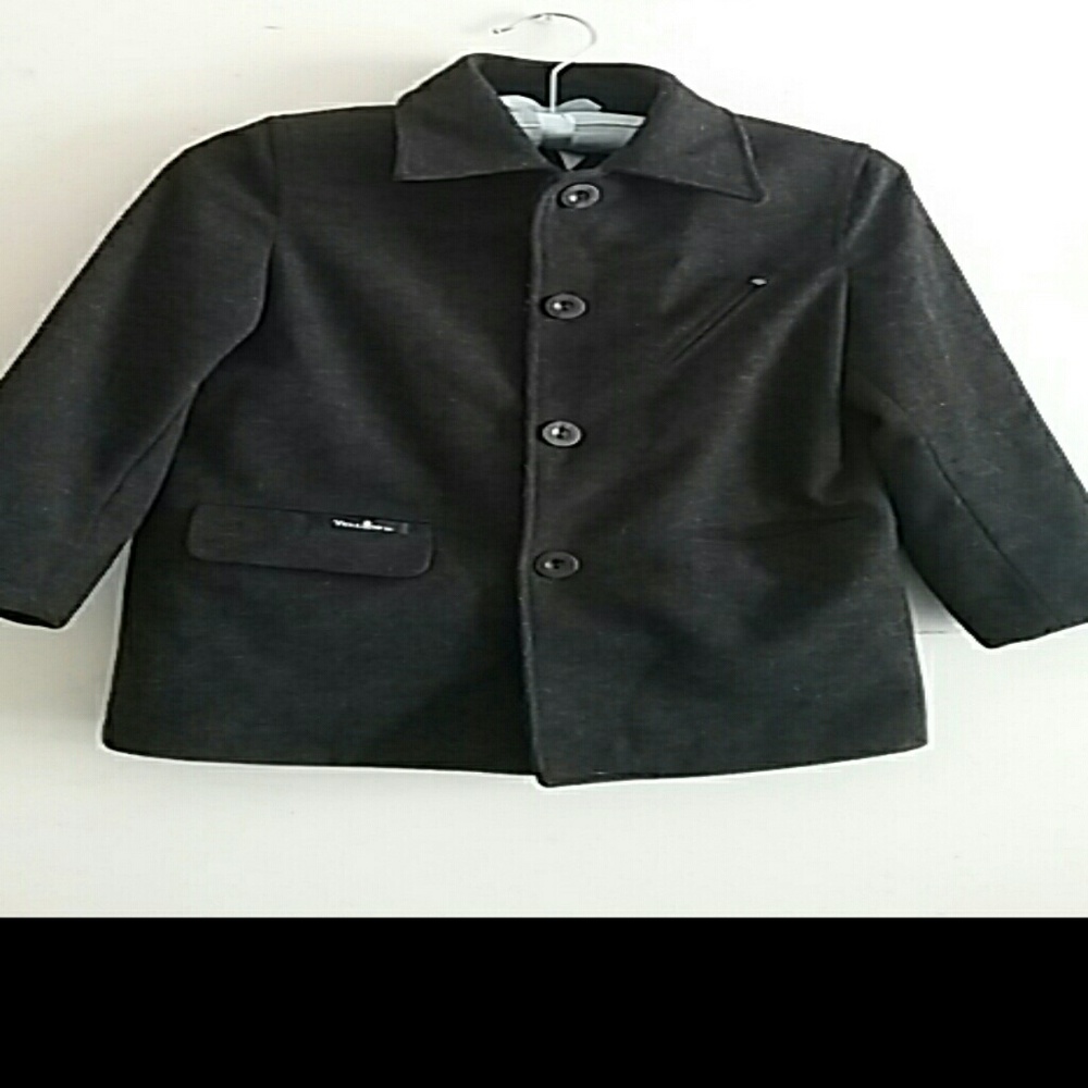 Wool winter jacket charcoal