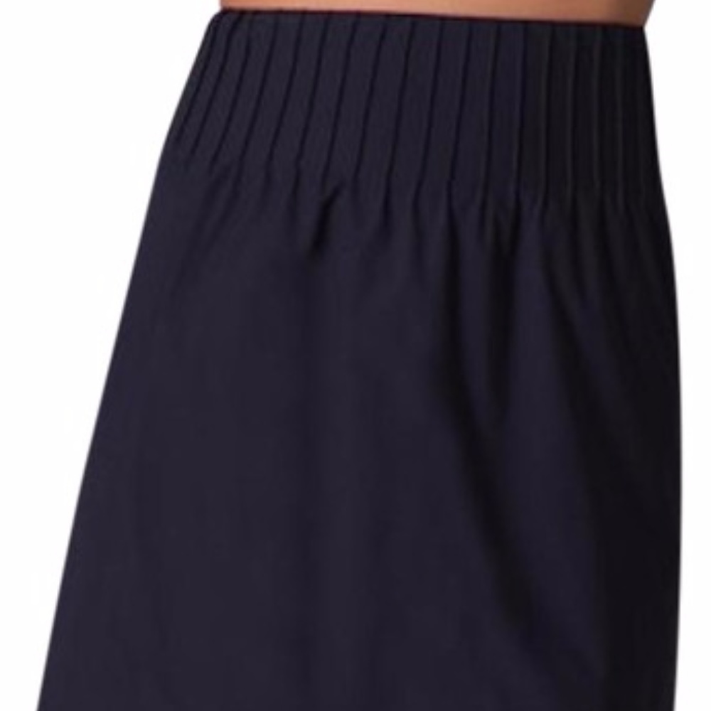Diane Von Furstenburg Black Siera Pintucked Skirt