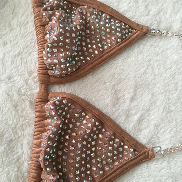 Nude Rhinestone Competition Bikini