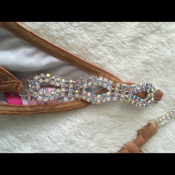 Nude Rhinestone Competition Bikini