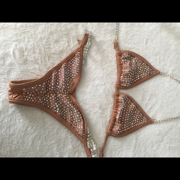 Nude Rhinestone Competition Bikini