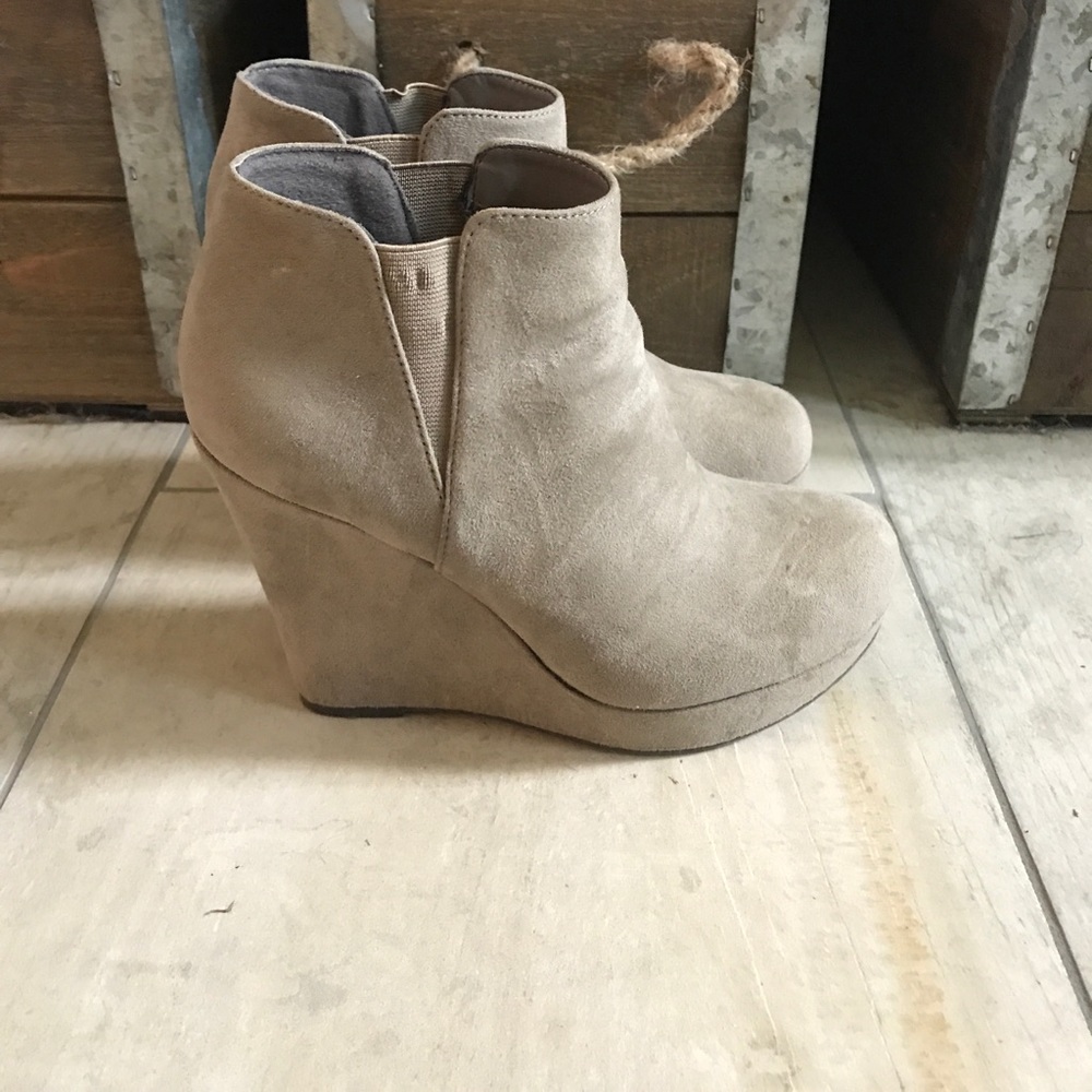 Wedge booties