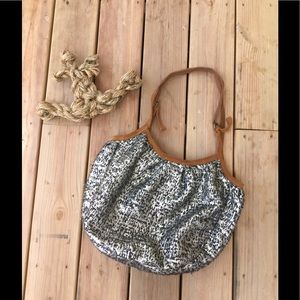 Anthropologie Silver Purse