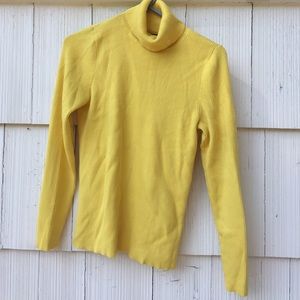 Yellow turtleneck