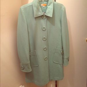 Long mint peacoat