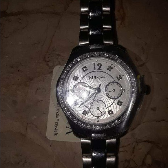 Bulova watch/Swarovski Crystals