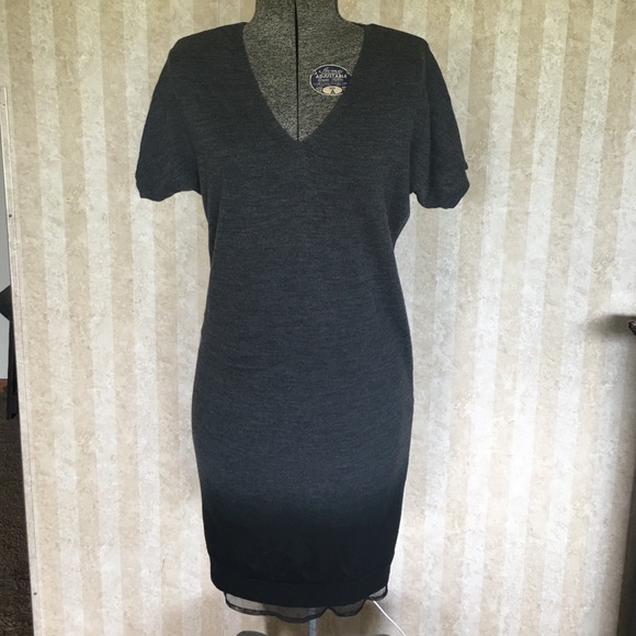 LOFT Dresses & Skirts - LOFT v-neck ombré sweater dress. LOFT Dresses & Skirts - LOFT v-neck ombré sweater dress.