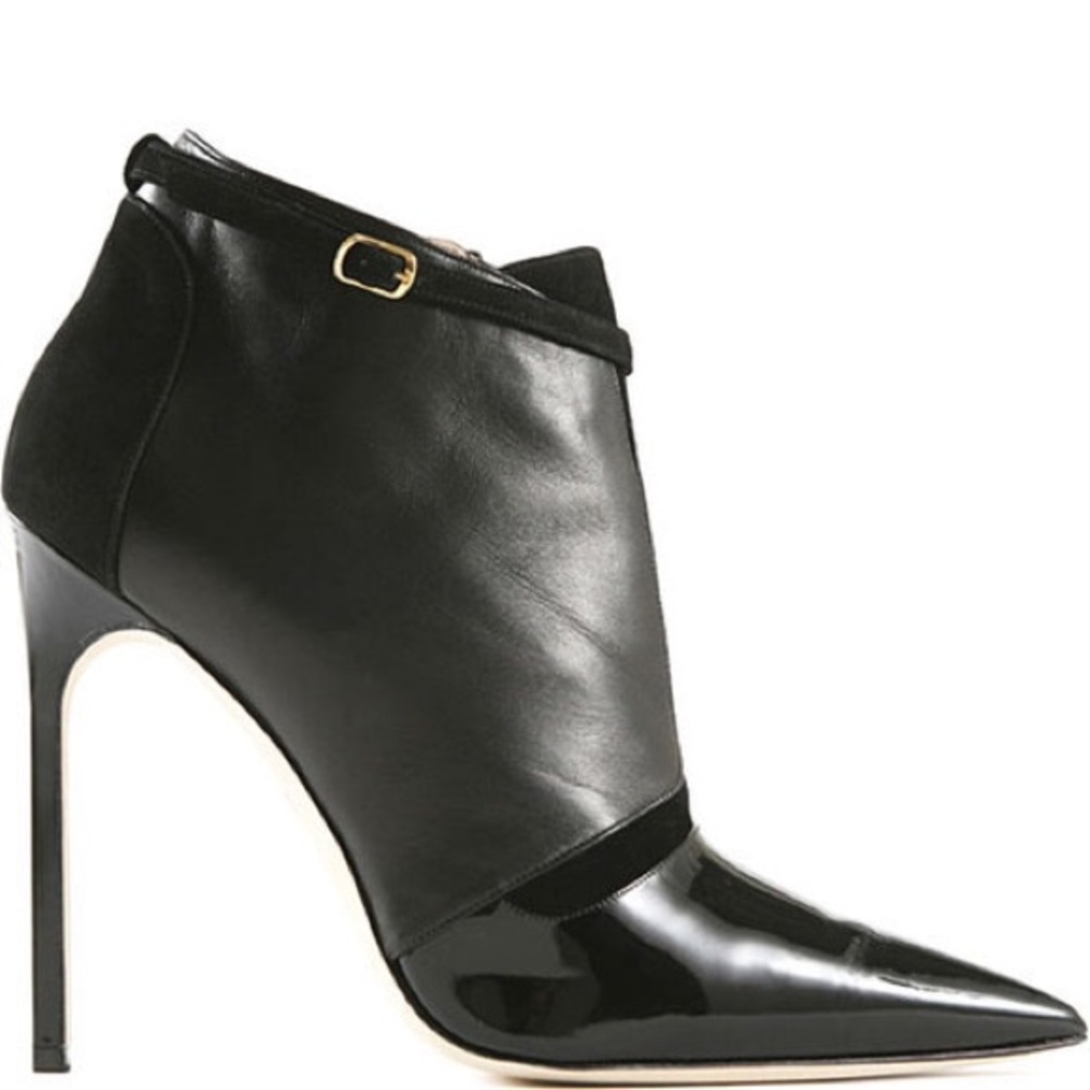 Manolo Blahnik for J Mendel Patent Leather Booties