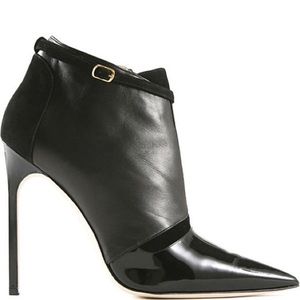 Manolo Blahnik for J Mendel Patent Leather Booties