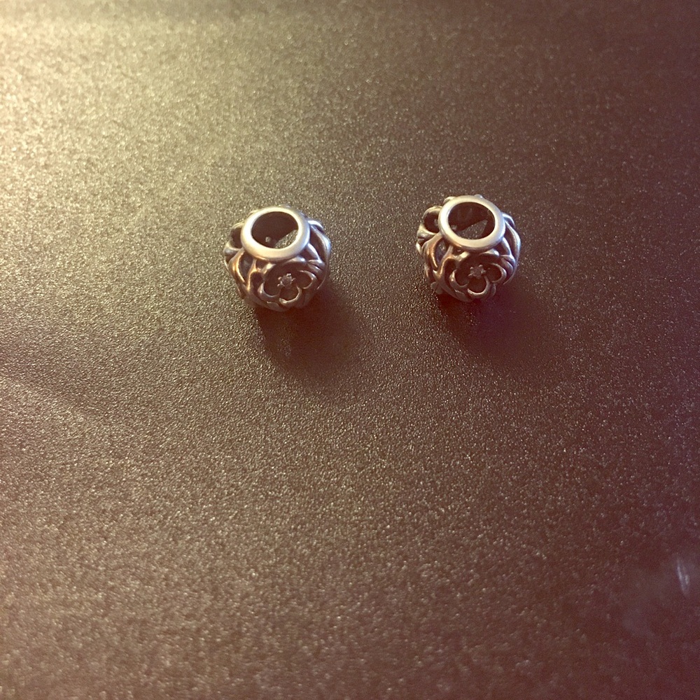 Set of spacer pandora charms.