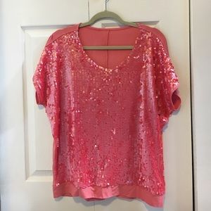 Sequined Flowing Top