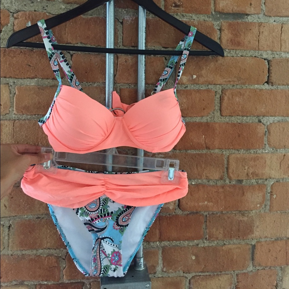 Never worn. Cute bright bikini