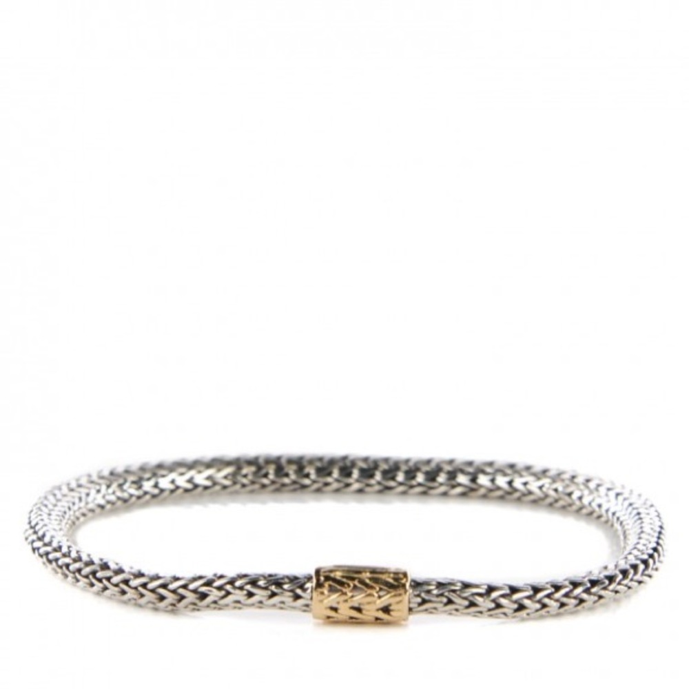 John Hardy Classic Bracelet with gold clasp