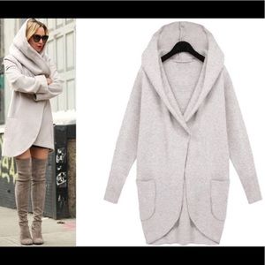 Autumn Winter Ladies Hooded Long Jackets
