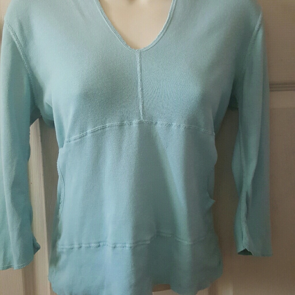 Michael Stars 3/4 sleeve Hoody pullover. One Size