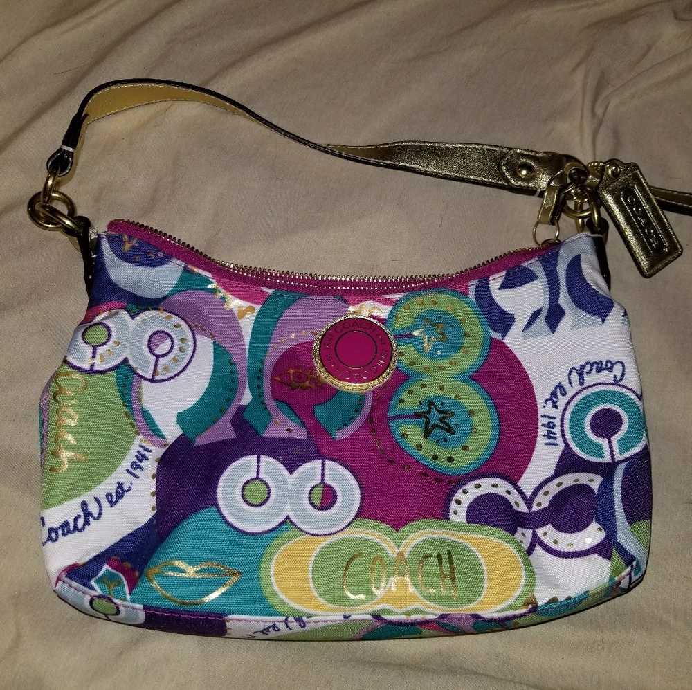 Coach Multi-Color Small Purse