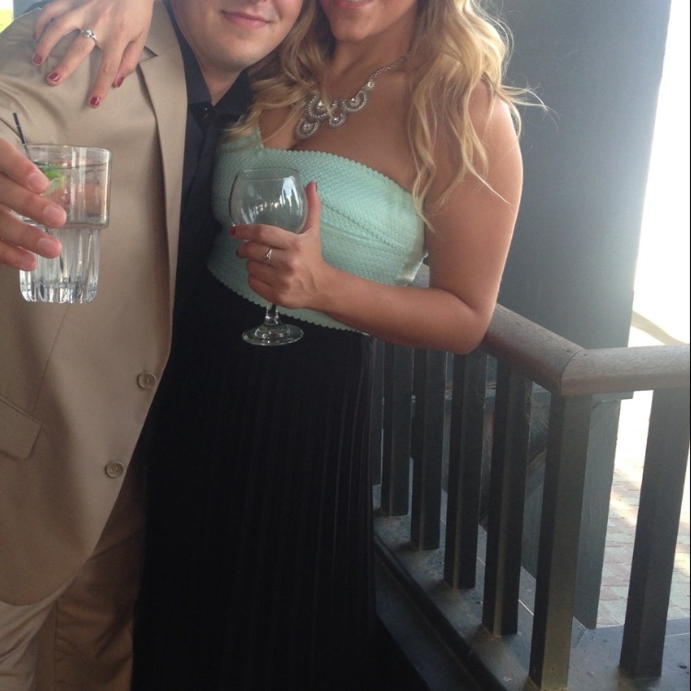 B Darlin Strapless Sweetheart Maxi Dress