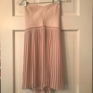 Parker strapless blush pink corset dress
