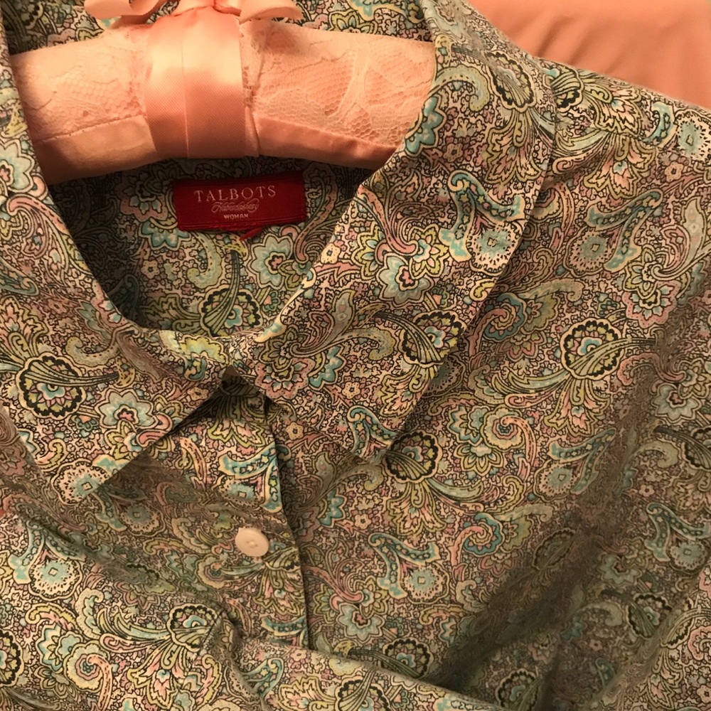 Talbots's 3/4 sleeve top blouse women's 1x