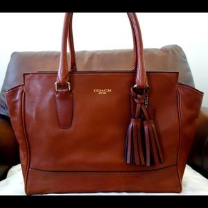 Coach Satchel in Saddle Brown