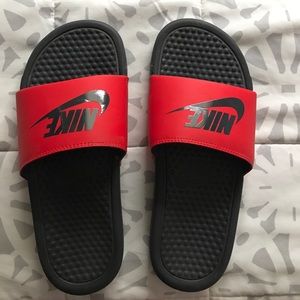 Men's Red Nike Slip-Ons
