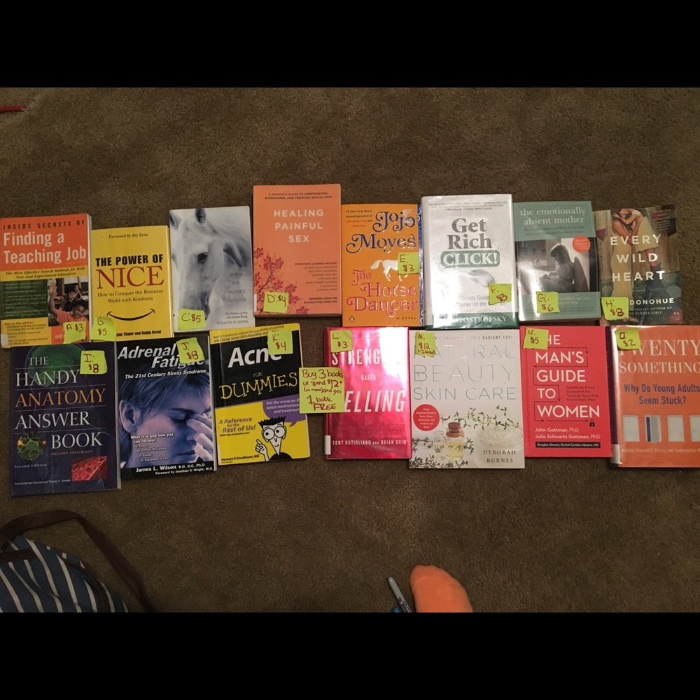 TONS OF ASSORTED BOOKS