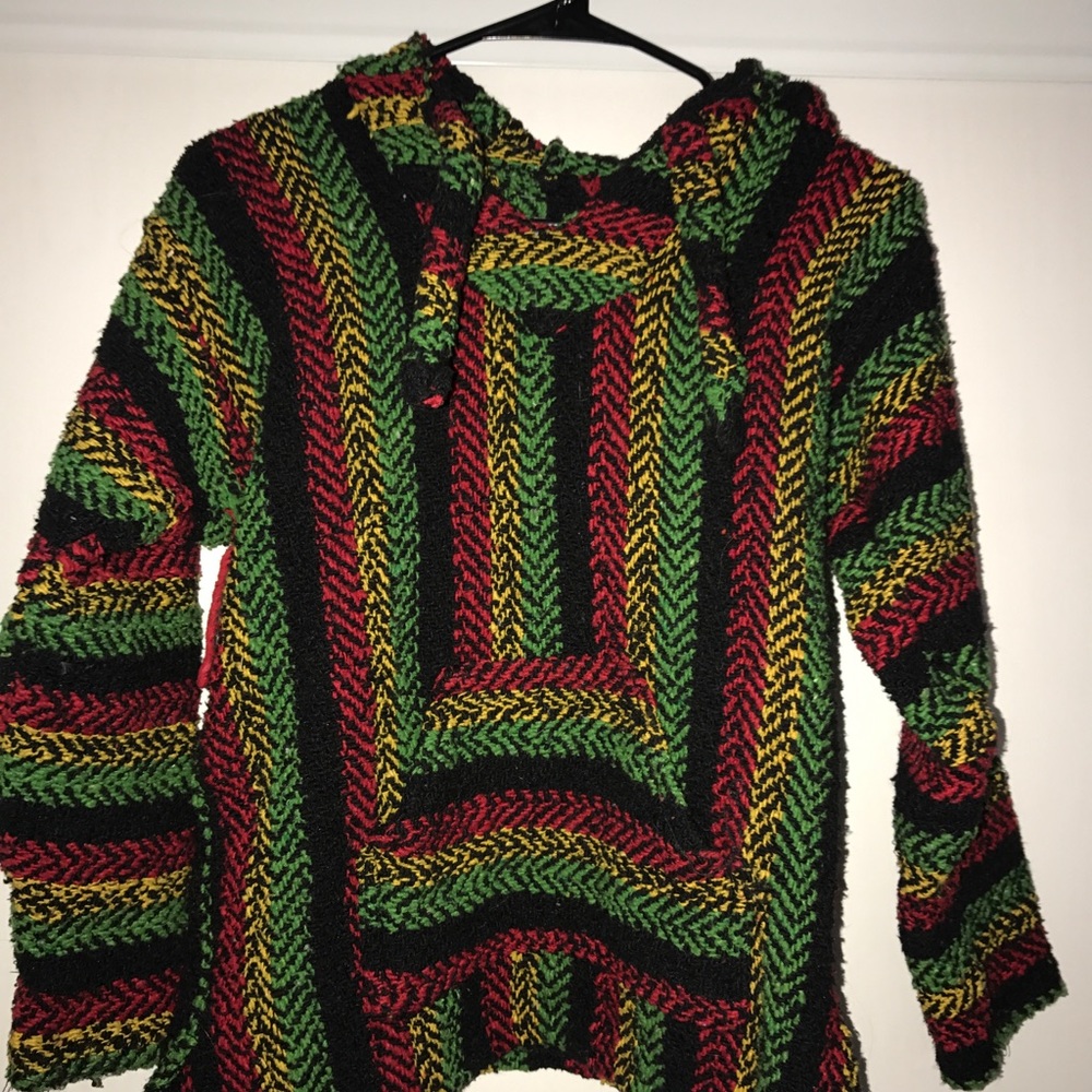 Green,Yellow, and Red Poncho!!!