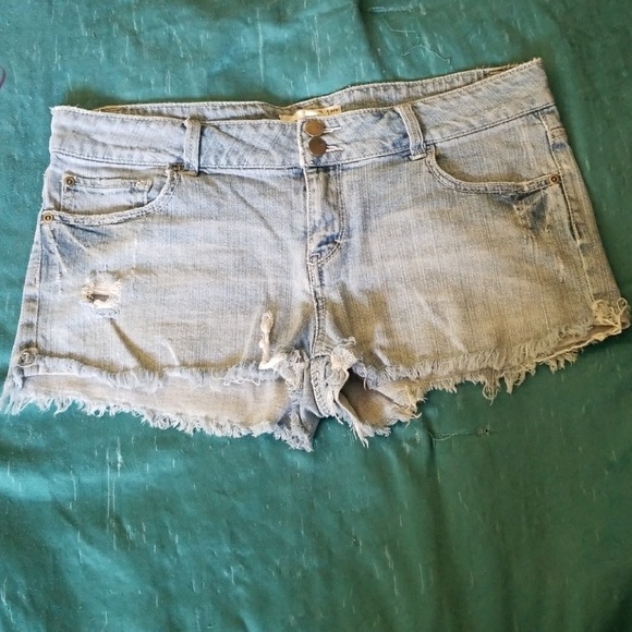 2.1 Denim Pants - Distressed jean shorts