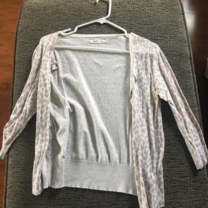 Cheetah print cardigan