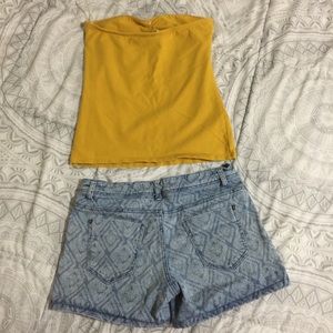 Shorts - Jean Short & Tube Top Shorts - Jean Short & Tube Top