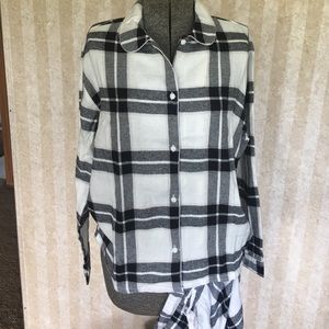 monki Intimates & Sleepwear - Black and white flannel pajamas. monki Intimates & Sleepwear - Black and white flannel pajamas.