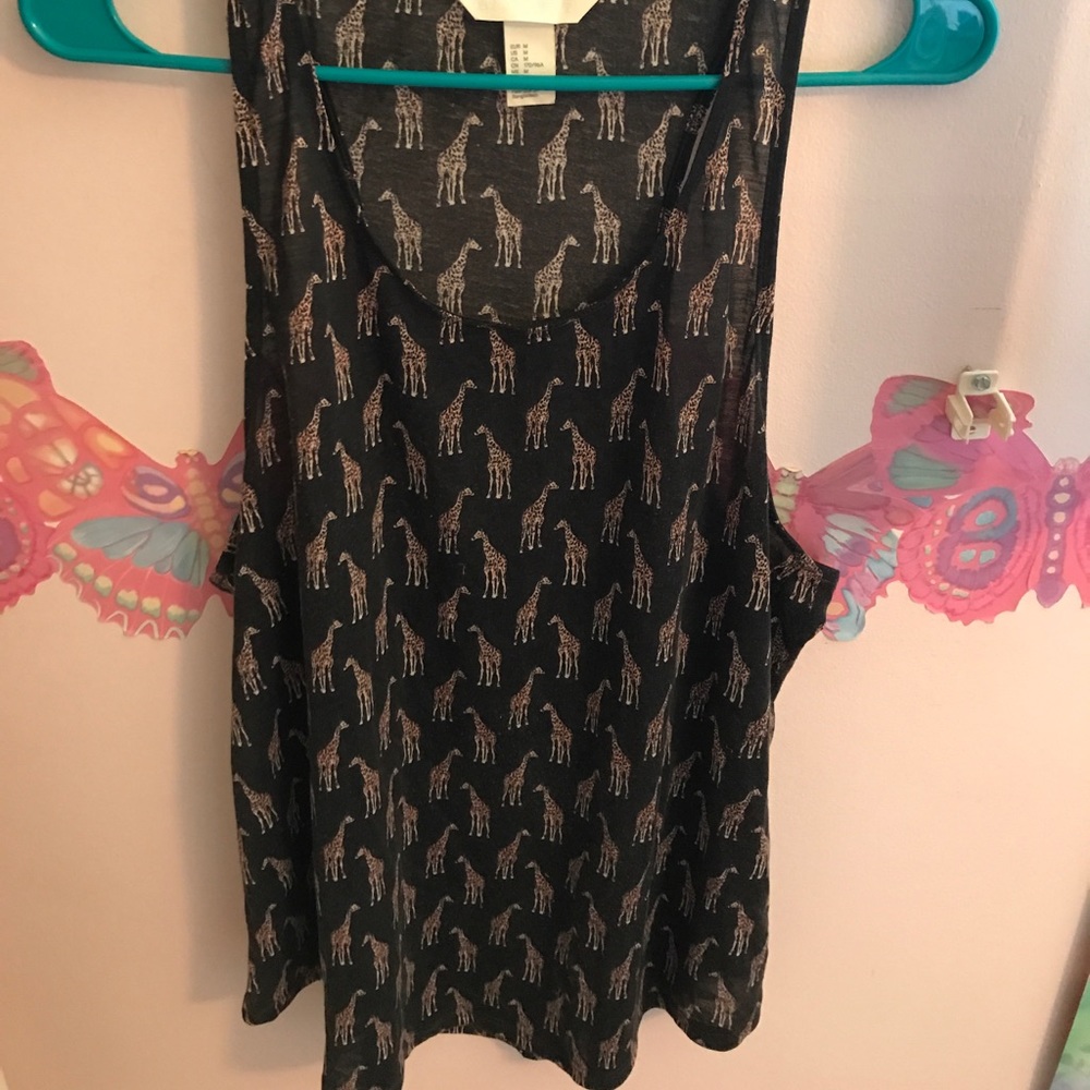 Giraffe Print Tank Top