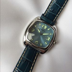 Teal Green Fossil Watch