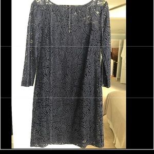 Trina Turk blue lace dress