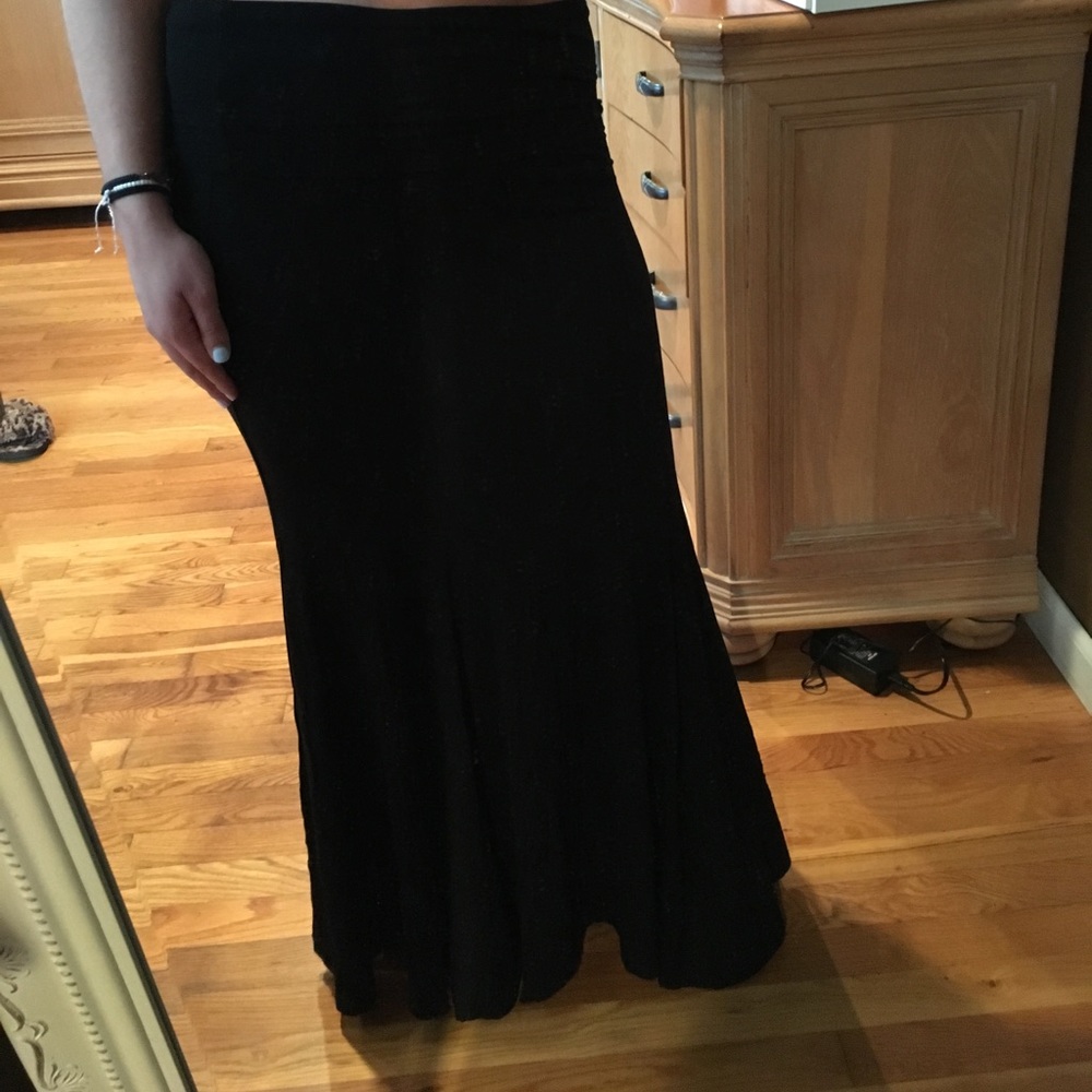 Plain maxi skirt