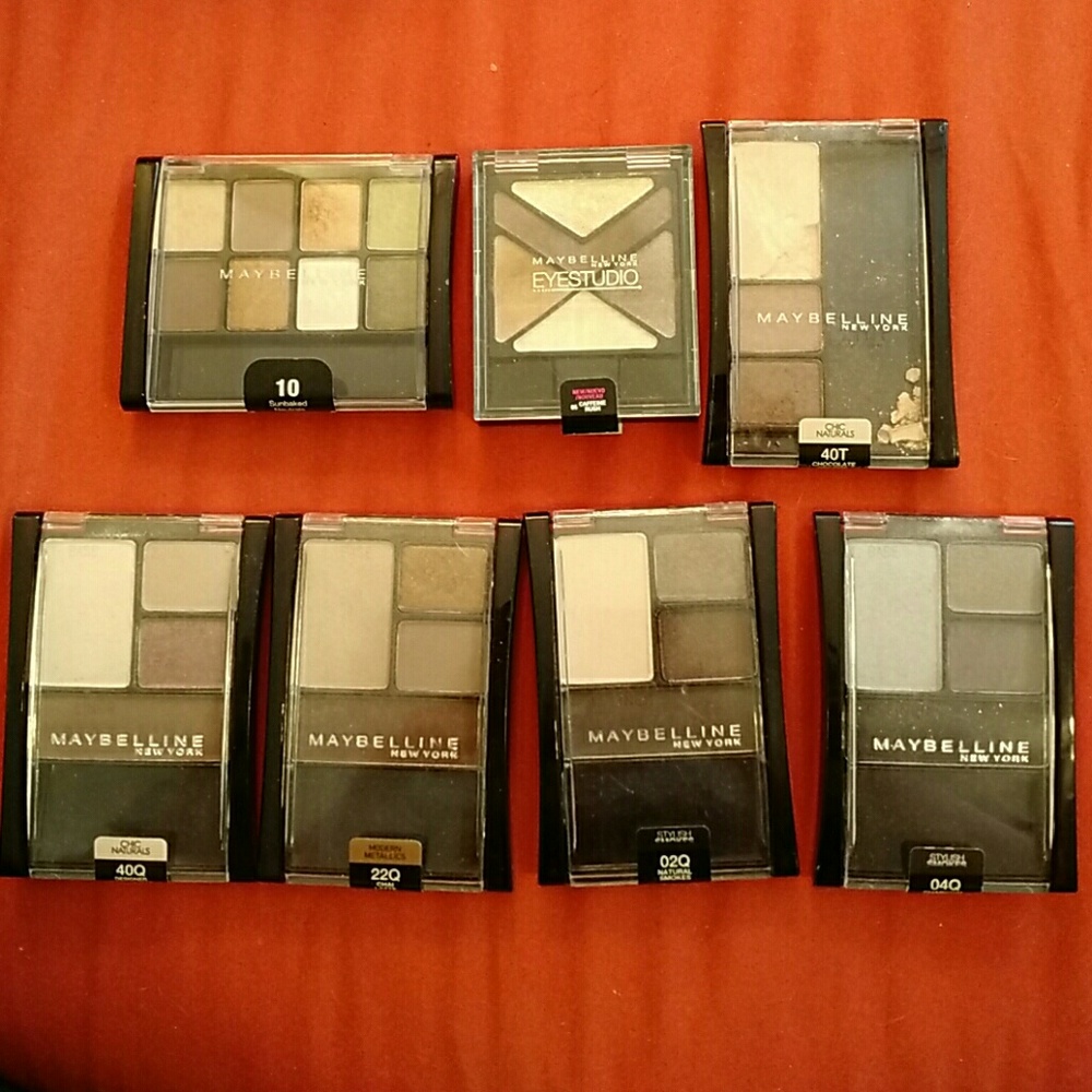 Maybelline Eyeshadow Palette Lot of 7