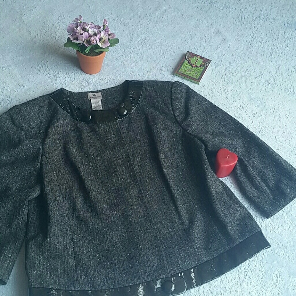 Worthington Lg blazer 3/4 sleeves
