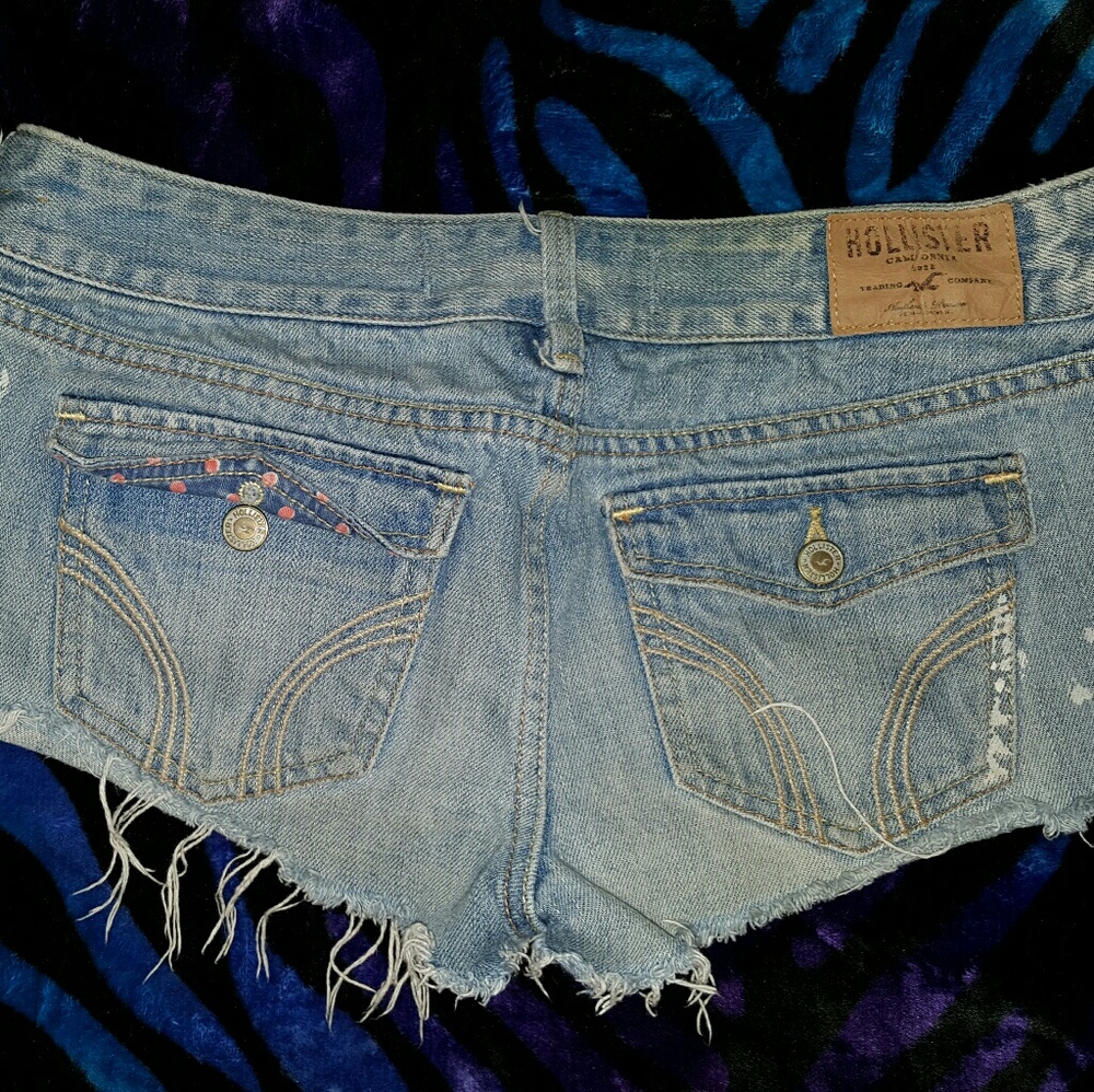 Distressed Hollister Jean Shorts size 3