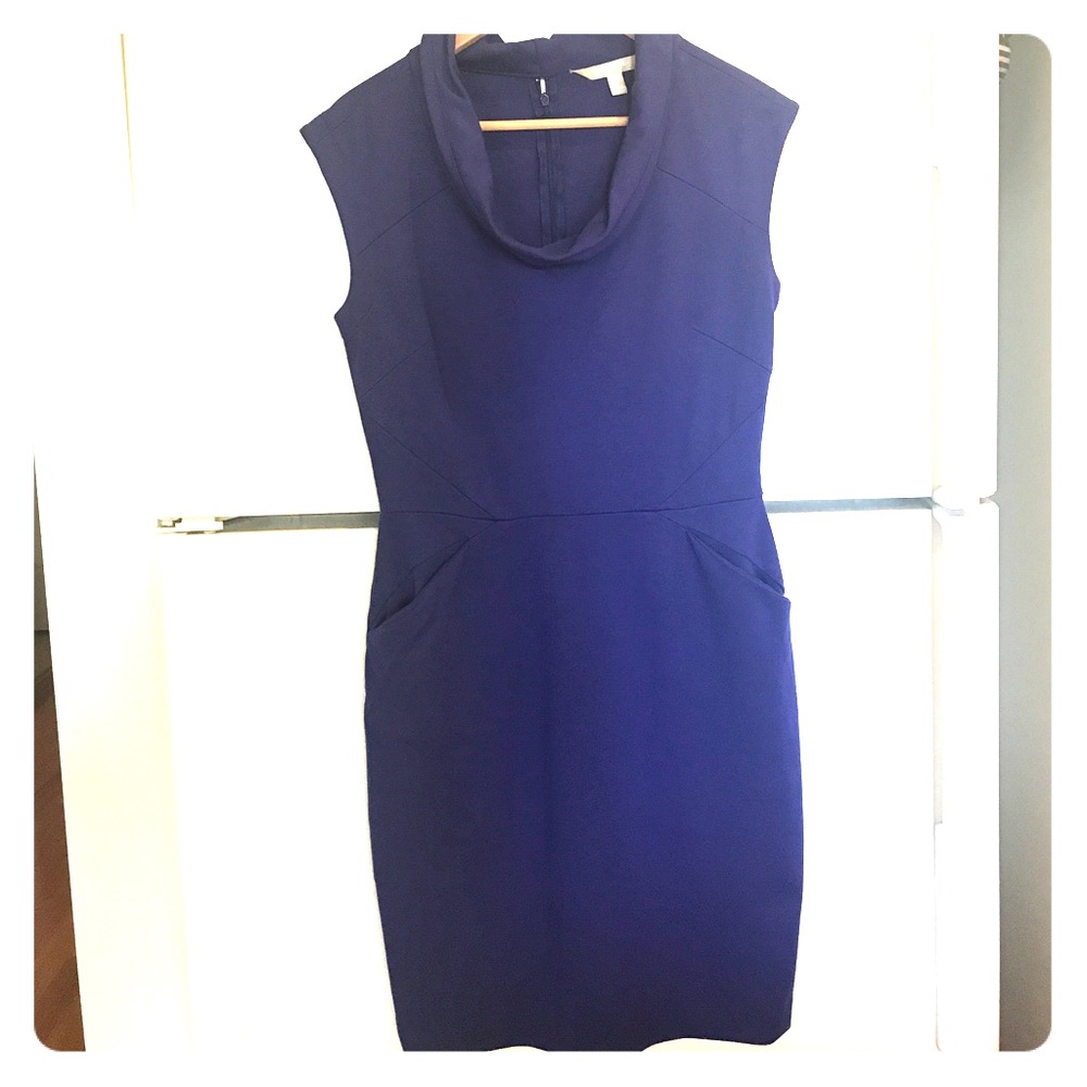 Banana Republic Factory blue-purple dress.